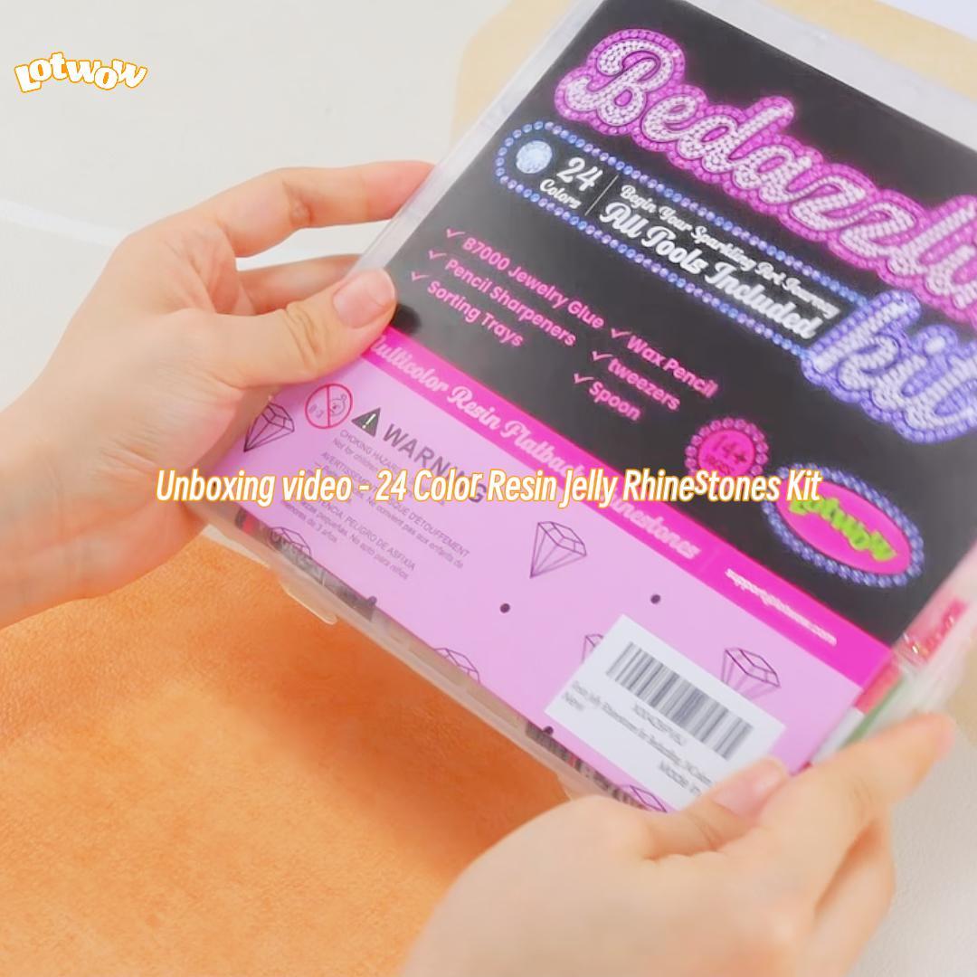 Unboxing - 24 Colors Resin Rhinestones Kit