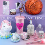 40000 Pcs Resin Jelly Rhinestones Kit, 30 Colors 3mm Flatback Rhinestones with 4 Pcs B7000 Jewelry Glue & Tools, All-in-One Bedazzling Kit for DIY Arts & Crafts Gifts